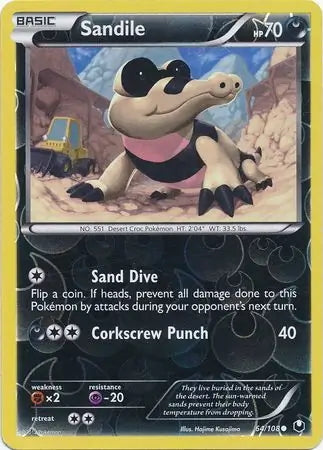 Dark Explorers Sandile #64/108 reverse holo